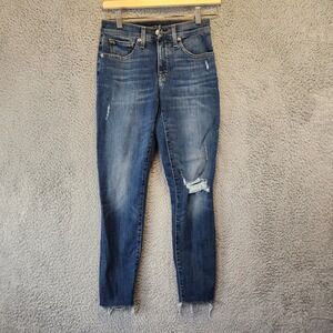 Lucky Brand Jeans‎ Women's Size 2/26A (Fits 25x26) Mid Rise Skinny Distressed